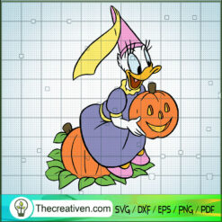 Daisy Duck Halloween SVG, Disney Donald Duck SVG, Halloween SVG