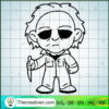Michael Myers Chibi Characters SVG Cut File for Cricut & Silhouette