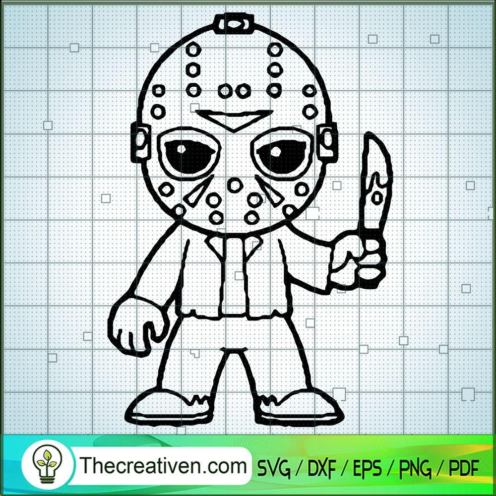 Jason Voorhees Chibi Characters SVG Cut File for Cricut & Silhouette 1 Jason Voorhees Chibi Characters SVG Cut File for Cricut & Silhouette