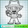 Freddy Krueger Chibi Characters SVG Cut File for Cricut & Silhouette 3 2 copy 4