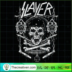 Slayer Skull Death SVG, Skull Death SVG, Horror Skull SVG