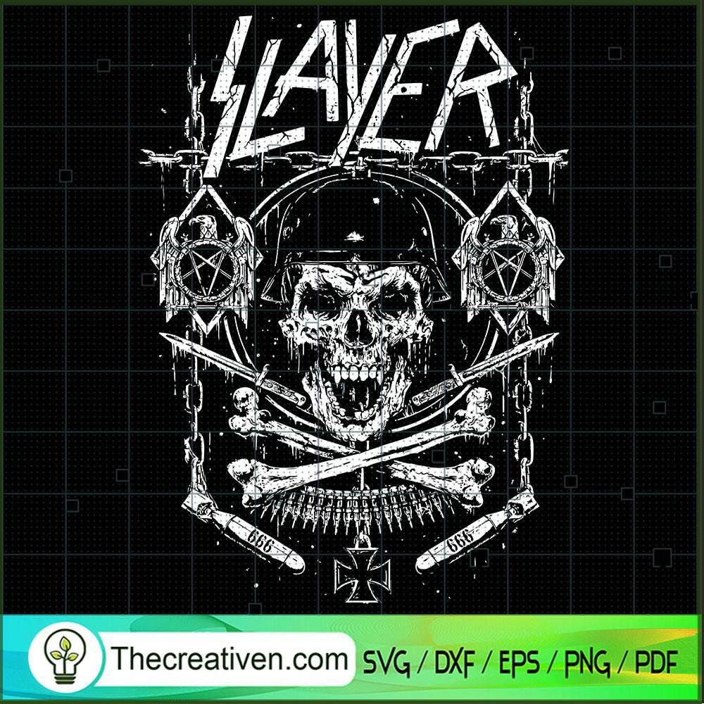Slayer Skull Death SVG, Skull Death SVG, Horror Skull SVG 1 Slayer Skull Death SVG, Skull Death SVG, Horror Skull SVG