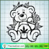 Teddy Smoke Weed SVG, Teddy Bear SVG, Cannabis SVG 2 68