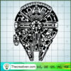 Millennium Falcon SVG Cut File for Cricut & Silhouette Design 51867 2 46
