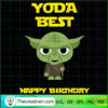 Yoda Best Happy Birthday SVG, Baby Yoda SVG, Star Wars SVG 2 5 2