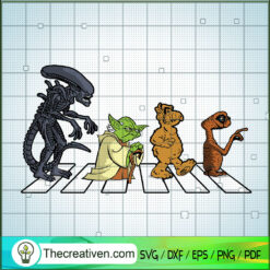 Star Wars Monster SVG, Yoda SVG, Star Wars Walking SVG