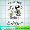 I'm Not Weird I'm Limited Edition SVG, Snoopy SVG, Cartoon SVG 2 1 2