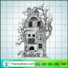 Halloween Haunted House SVG, Scary House SVG, Halloween House SVG