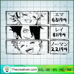 The Promised Neverland Face  SVG Cut File for Cricut