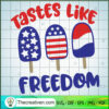 Tastes Like Freedom SVG, Red White Blue Color SVG, USA Flag SVG 2 135 copy 1