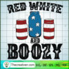 Red White And Boozy SVG, USA Flag SVG, Cans SVG
