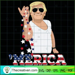 Donald Trump Merica SVG, USA President SVG, Trump Merica SVG