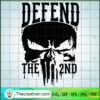 Defend The 2nd SVG, Second Patriotic SVG, Skull SVG 3 90 copy