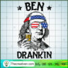 Ben Drankin SVG, Benjamin Franklin SVG, USA Flag SVG 2 42 copy 2