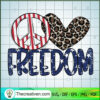 Peace Freedom SVG, Peace SVG, Heart Leopard SVG