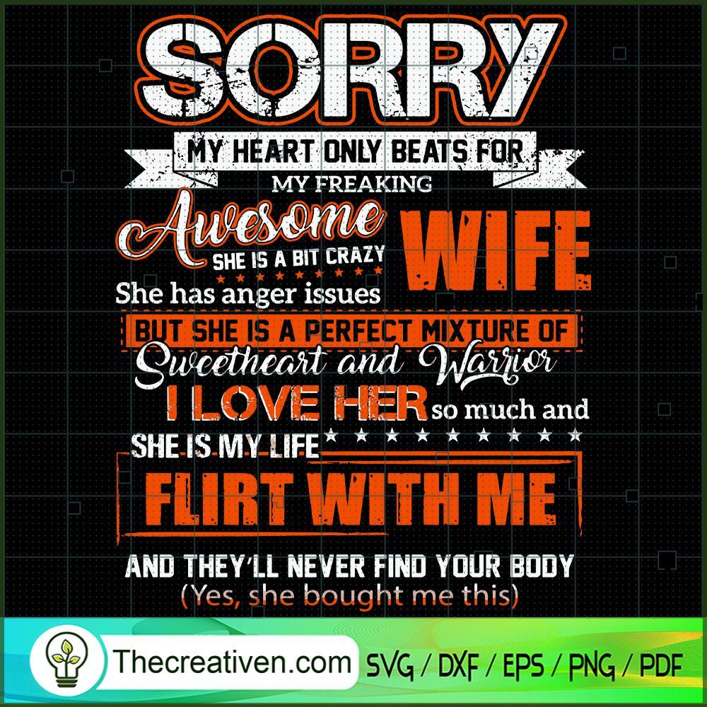 Sorry My Heart Only Beats Fo SVG Cut File for Cricut 1 Sorry My Heart Only Beats Fo SVG Cut File for Cricut
