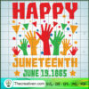 Happy Juneteenth June 19.1865 SVG Cut File for Cricut & Silhouette 2 16 copy 3