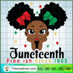 Juneteenth Free Ish Since 1865 SVG Cut File for Cricut & Silhouette