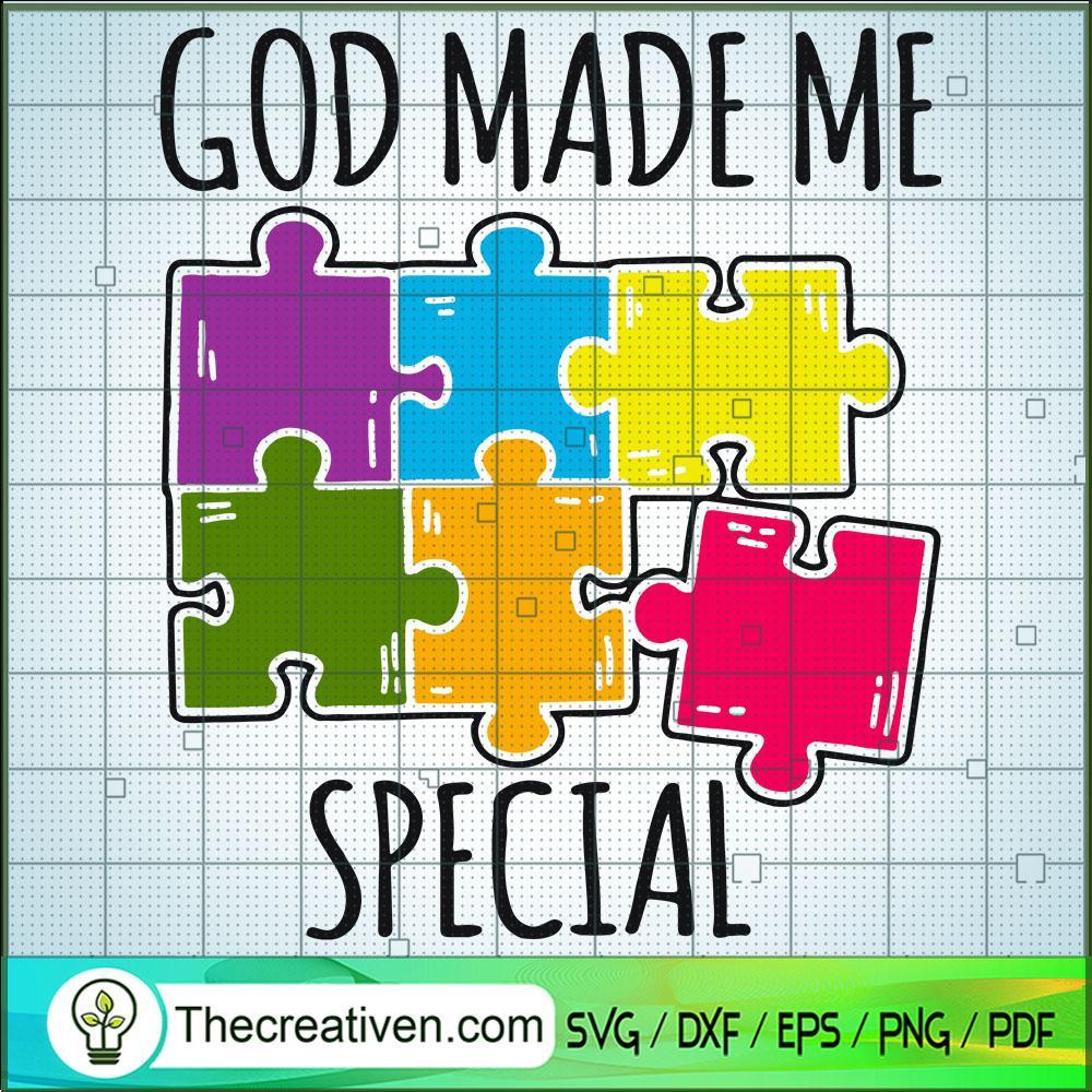 God Made Me Special SVG, Autism Puzzle SVG, Autism SVG 1 God Made Me Special SVG, Autism Puzzle SVG, Autism SVG
