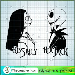 His Sally Her Jack SVG Cut File for Cricut & Silhouette