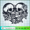 Double Skull Heart SVG Cut File for Cricut & Silhouette 3 32 copy 1