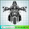 Ghost Rider SVG, Skeleton Riding SVG, Horror Motorcyle SVG