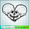 Skull Heart SVG, Skull Love Kiss SVG, Skull Halloween SVG 2 17 copy 1