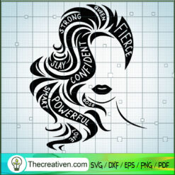 Girls Hair Many Sayings SVG, Girls SVG, Sexy Lips SVG