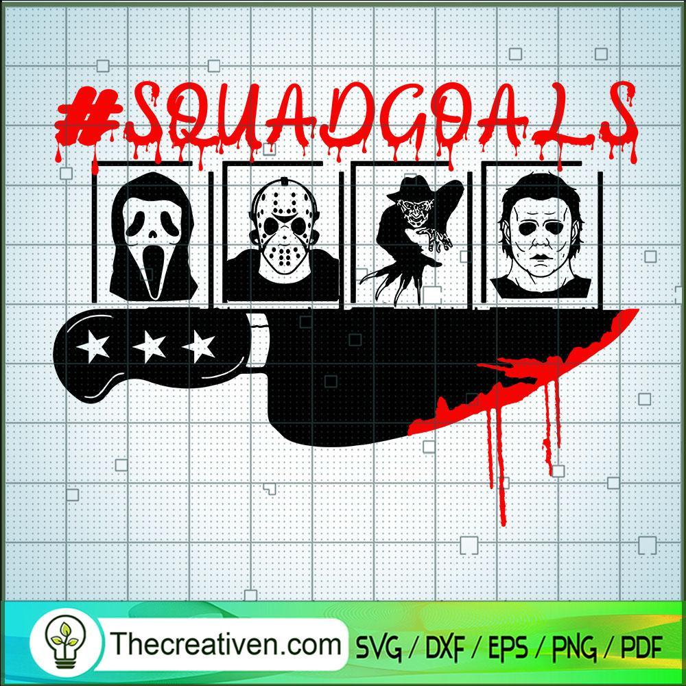 Squadgoals Horror Characters SVG Cut File for Cricut & Silhouette 1 Squadgoals Horror Characters SVG Cut File for Cricut & Silhouette