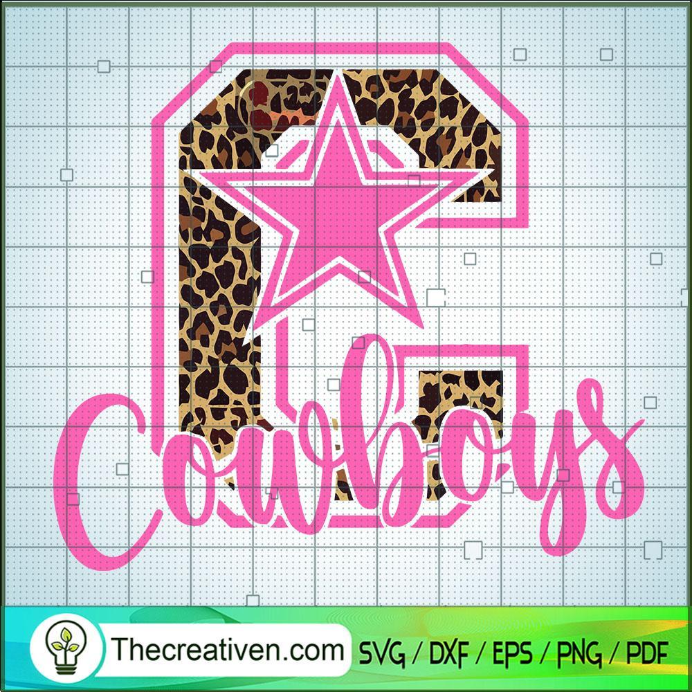 Pink Cowboys Logo SVG, Dallas Cowboys Leopard SVG, NFL Sports SVG 1 Pink Cowboys Logo SVG, Dallas Cowboys Leopard SVG, NFL Sports SVG