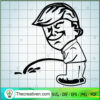 Donald Trump Piss SVG, Donald Trump Funny SVG, USA President SVG