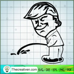 Donald Trump Piss SVG, Donald Trump Funny SVG, USA President SVG