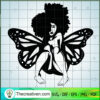 Butterfly Afro Women SVG, Black Women SVG, Black Sexy Girls SVG 3 656 copy