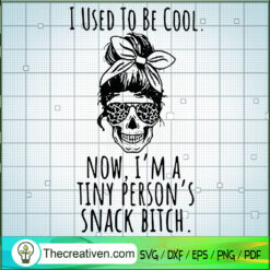 I Use To Be Cool SVG, Messy Bun SVG, Skull SVG