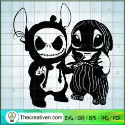 Stitch Jack Skellington SVG, Stitch SVG, Jack Skellington SVG