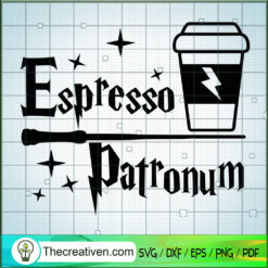 Espresso Patronum SVG, Harry Potter Cups SVG, Magic Harry Potter SVG