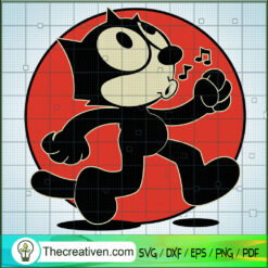 Felix The Cat Walking SVG, Felix The Cat SVG, Cartoon SVG