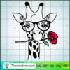 Giraffe With Flower SVG, Giraffe Glasses SVG, Animals SVG 2 54 copy 11