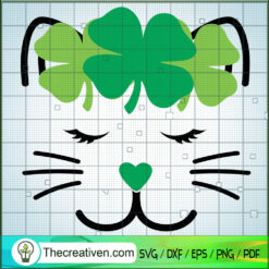Cat St.Patrick's Day SVG Cut File for Cricut & Silhouette