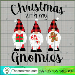 Christmas With My Gnomies SVG, Gnomies SVG, Xmas SVG