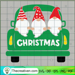 Christmas Truck SVG, Gnomes SVG, Merry Christmas SVG