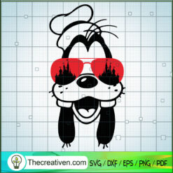 Goofy With Sunglasses SVG, Goofy SVG, Walt Disney SVG