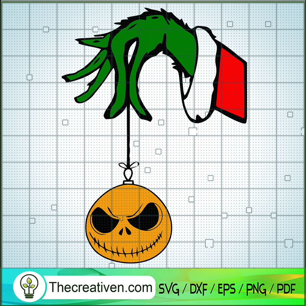 Grinch Hand Take Jack Skellington SVG Cut File for Cricut & Silhouette 1 Grinch Hand Take Jack Skellington SVG Cut File for Cricut & Silhouette