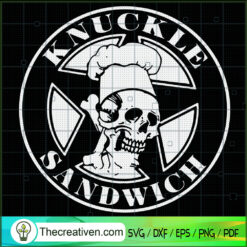 Guy Fieri Knuckle Sandwich SVG, Skull Chef SVG, Halloween SVG