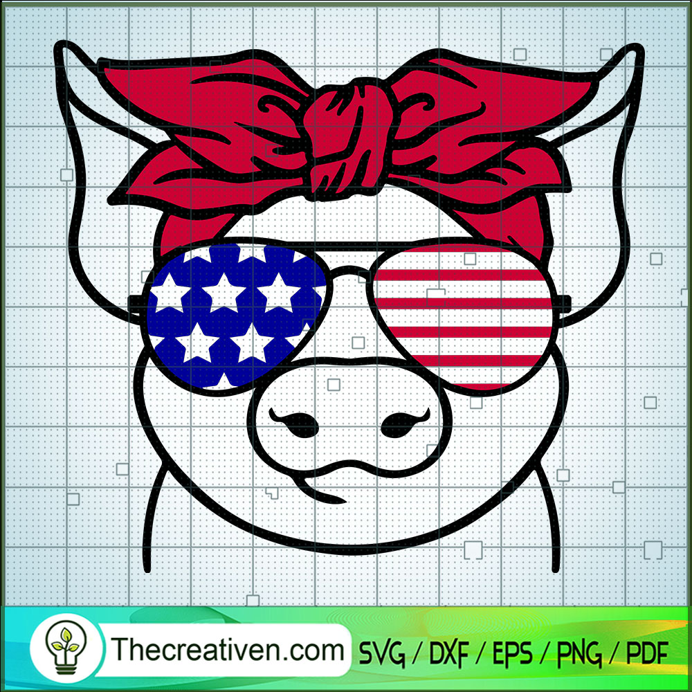 4th July Pig SVG, USA Flag SVG, Pig SVG 1 4th July Pig SVG, USA Flag SVG, Pig SVG