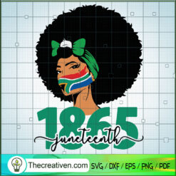 1865 Juneteenth SVG, Afro Women SVG, Black Girl SVG