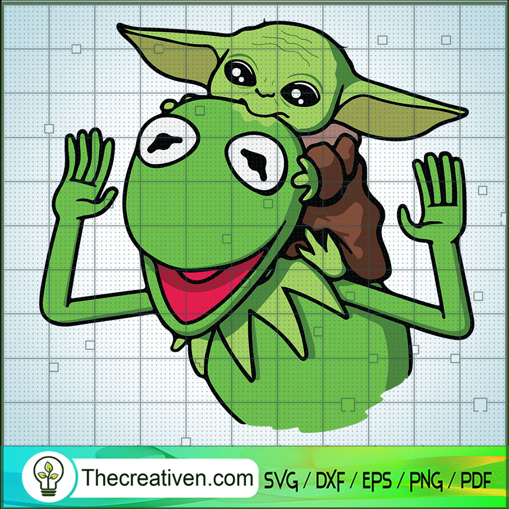 Kermit And Baby Yoda SVG, Baby Yoda SVG, Funny SVG 1 Kermit And Baby Yoda SVG, Baby Yoda SVG, Funny SVG