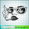 Lady Smoking Joint SVG, Smoke Weed SVG, Cannabis SVG