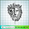 Lion And Rose SVG, Lion King SVG, Flower SVG