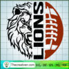 Lions Football Team SVG, Lion Sport Logo SVG, Rugby SVG